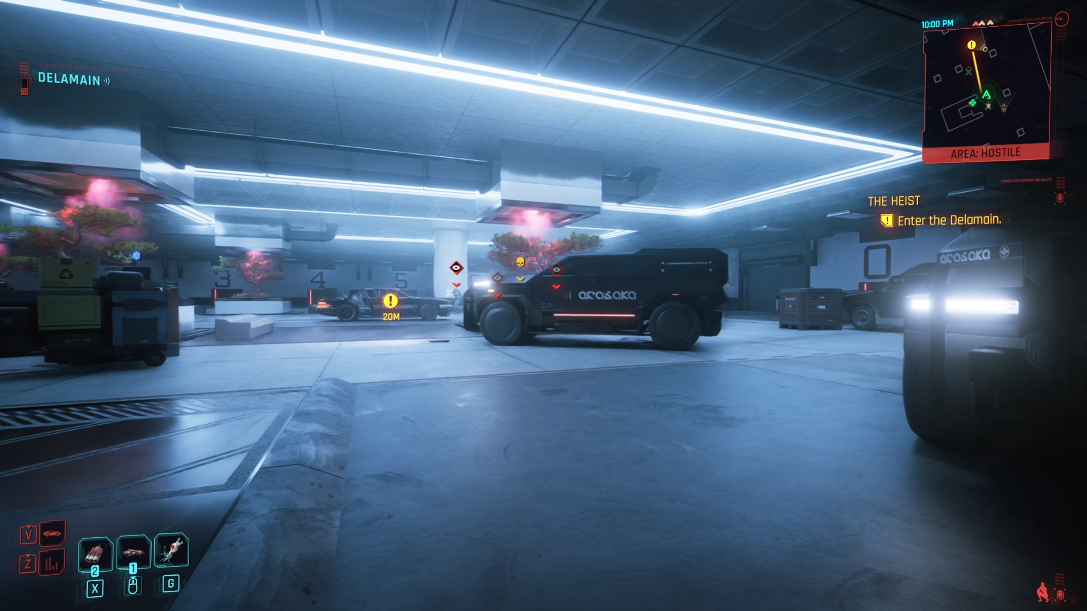 When all hope is lost, Delamain arrives in a scene that now includes his own pure white, guarding vulnerable pockets of green and pink.